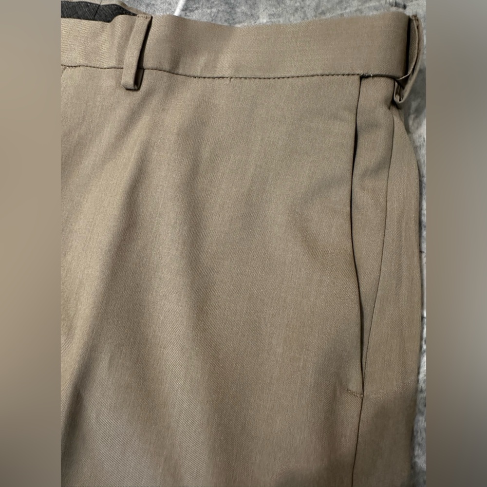 Haggar Khaki Chinos Classic Straight-Leg Dress Pant - Picture 7 of 9